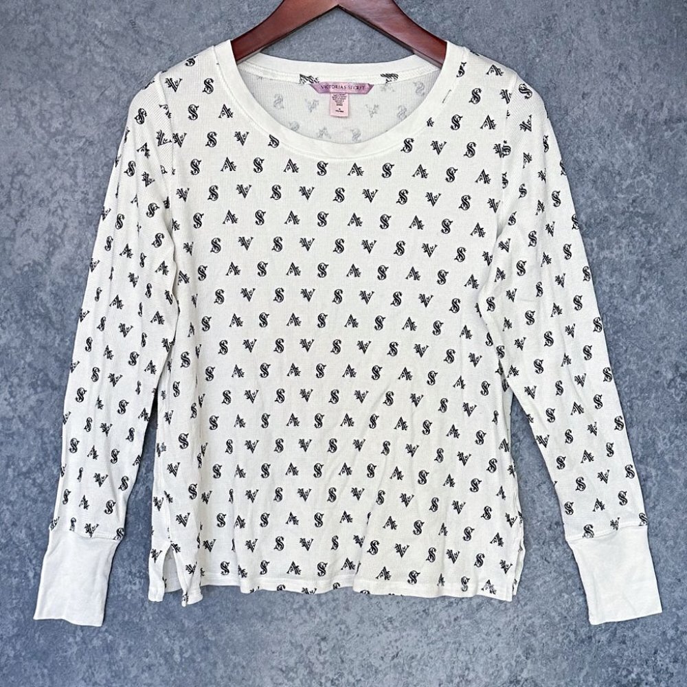 Victoria's Secret Knit Pajama Top, Sz M